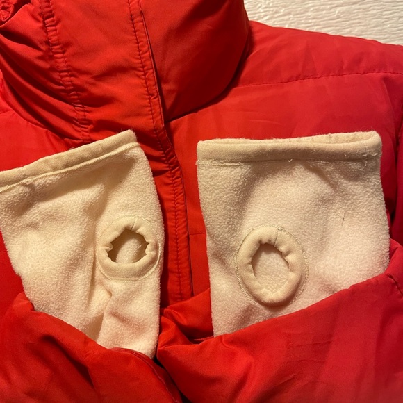 Down Filled Red Puffer Jacket with Fleece Lining - IZOD Sz Med - Picture 6 of 9